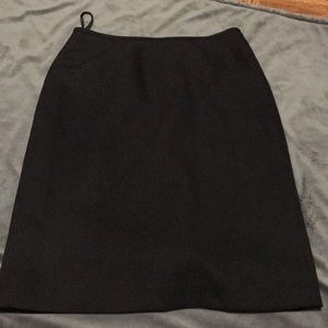 Black pencil skirt